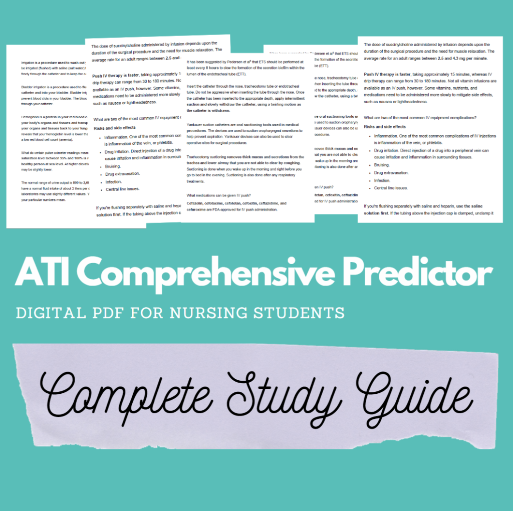 ATI RN Comprehensive Predictor Study Guide